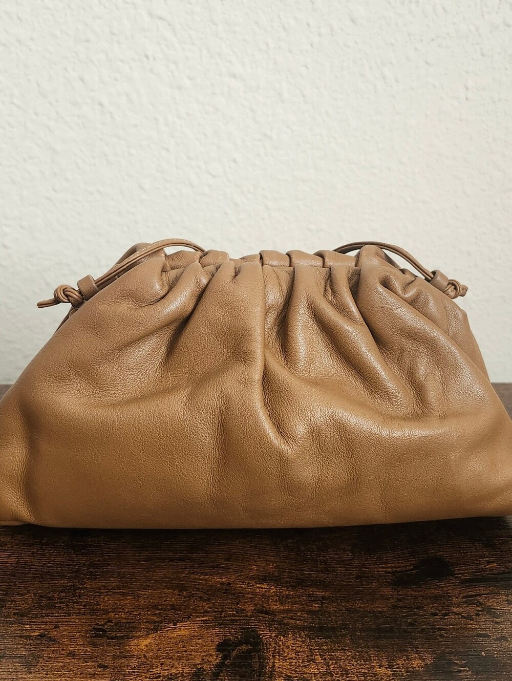 Bottega Veneta Butter Calfskin The Mini Pouch Camel